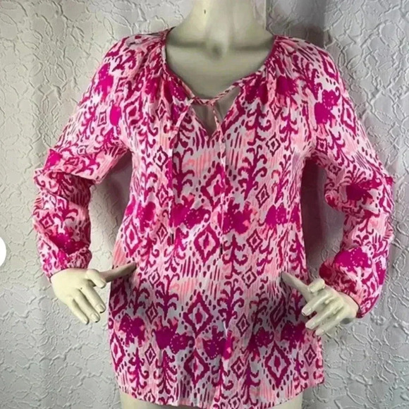 Lilly Pulitzer blouse / Tunic Floral - Picture 4 of 6
